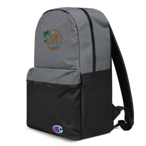 Island Life Logo Embroidered Champion Backpack
