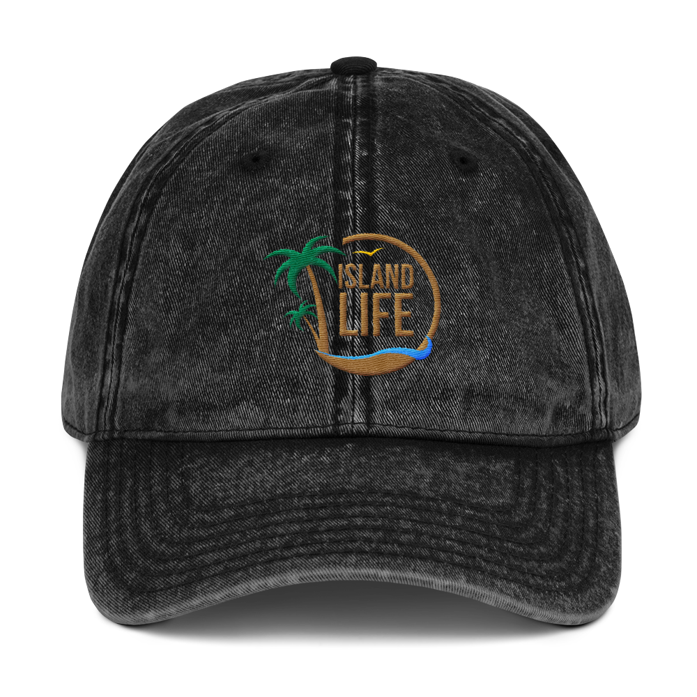 Logo Vintage Cotton Twill Cap – Island Life Apparel®