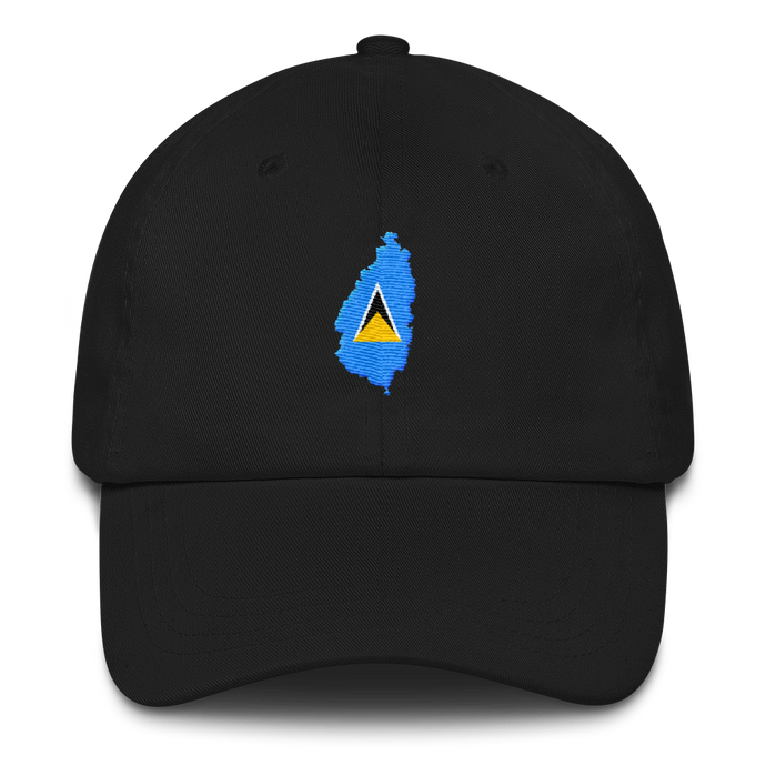 St. Lucia Dad Hat w/ 758 Area Code