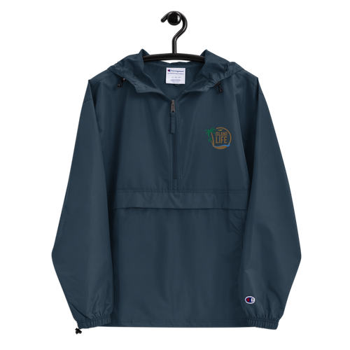 Island Life Logo Embroidered Champion Packable Jacket