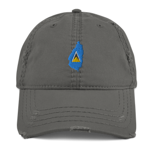 St. Lucia Distressed Dad Hat